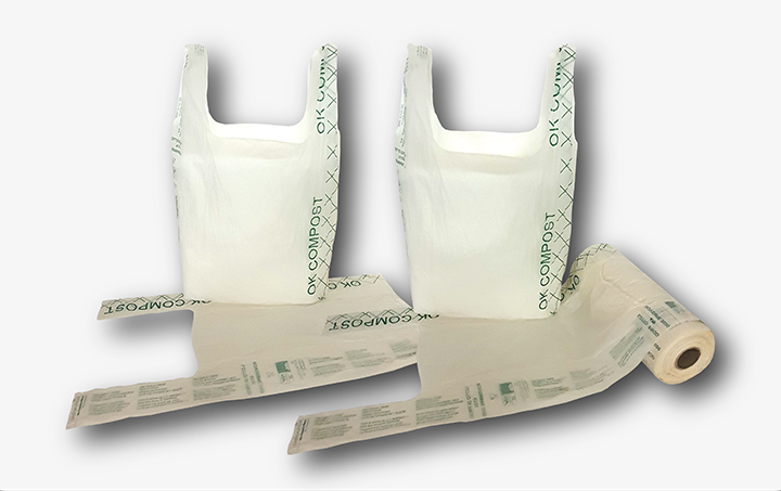 Rouleau de sacs compostables