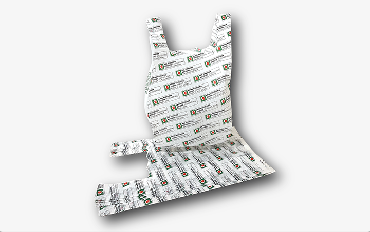 Sac shoppers en plastique